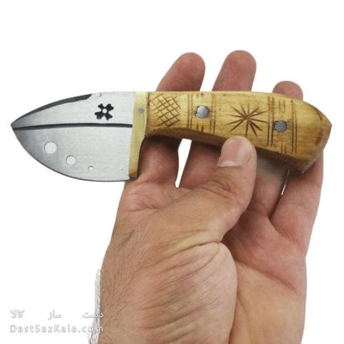 چاقو پوست کن زنجان دسته چوبی 14 سانتیمتری کد MN-65