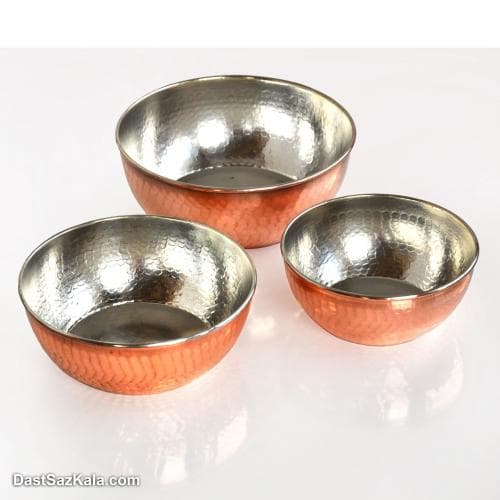 کاسه مسی زنجان چکشی متوسط کد NZ-14