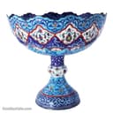 آجیل خوری میناکاری مسی پایه دار کد LT-86