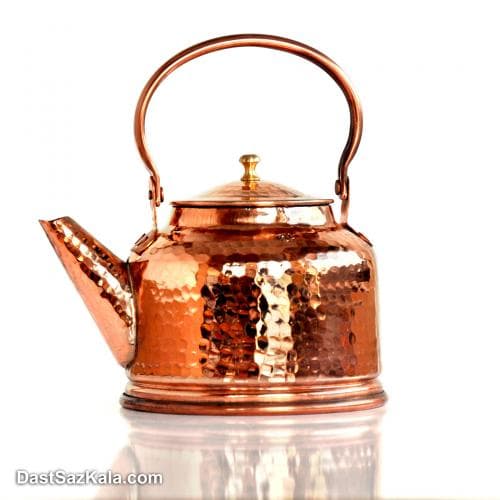 کتری مسی زنجان چکش کاری شده سایز بزرگ کد NZ-17