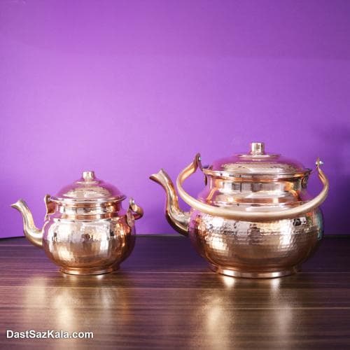 کتری و قوری مسی زنجان چکشی کد PA-19