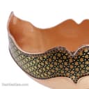 کشکول مس و خاتم اصفهان سایز 3 مشکی کد MJ-75