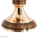 کشکول مس و خاتم اصفهان سایز 3 مشکی کد MJ-75