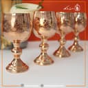 گلاسه مسی طرح دار 4 عددی کد AP-43