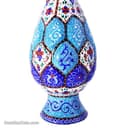 گلدان میناکاری مسی مدل کوزه ای 16 سانتی کد LT-91