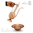 آفتابه لگن مسی زنجان قلم کاری شده کد MJ-121