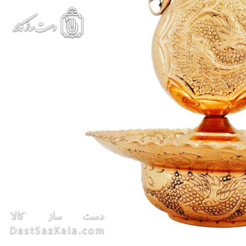 آفتابه لگن مسی زنجان قلم کاری شده کد MJ-121