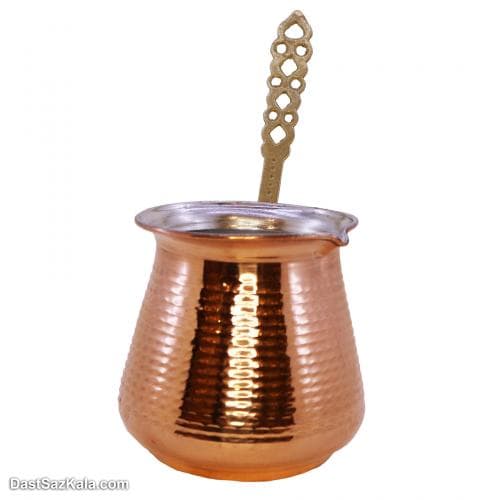 شیر جوش مسی زنجان دسته برنجی کد SSH-17