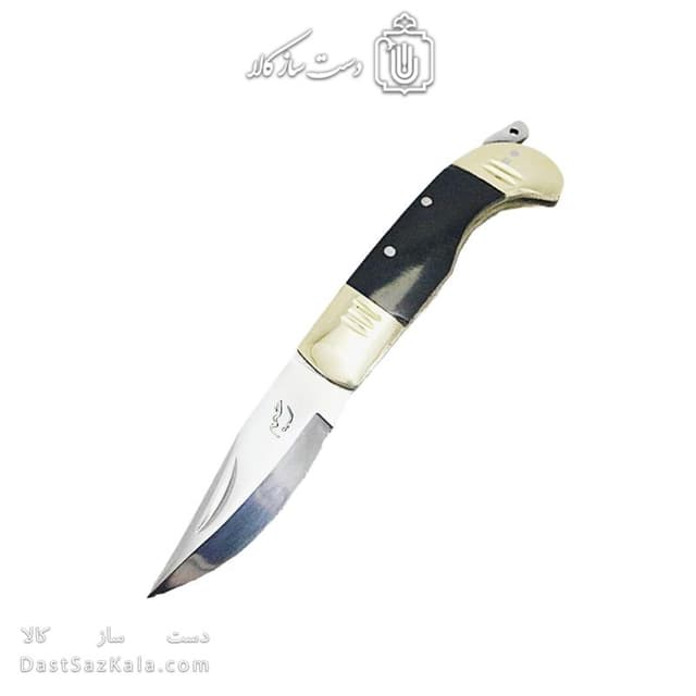 چاقوی دنده ای کوچک زنجان 18 سانتیمتری دسته مشکی کد SHN-32