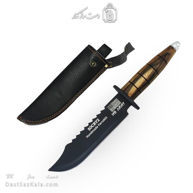 چاقوی طبیعت گردی زنجان 30 سانتیمتری با غلاف کد MS-18