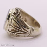 انگشتر مردانه شجر منظره با رکاب شیخ احمد طرح گل کد RN-44