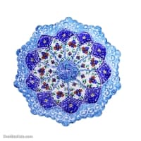 بشقاب دیوارکوب میناکاری مسی 9 سانتی کد LT-94