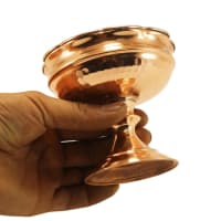 ست هفت سین و بستنی خوری مسی پایه دار 10سانتی 6 تایی AH-58