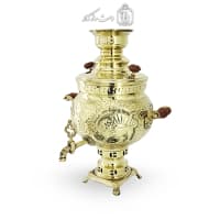 سماور برنجی زغالی طرح هخامنشی 6 لیتری کد AH-146