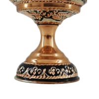 شکلات خوری مسی پایه دار نقره کوب کد MJ-118