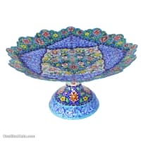 شیرینی خوری مسی میناکاری شده پایدار کد LT-41