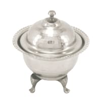 قندان مسی سفید سه پایه ساخت زنجان 12 سانتیمتری AH-80