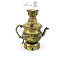 کتری شکاری برنجی آنتیک 1.5 لیتری کد AH-149