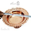 آجیل خوری مسی جدید پایه دار فضلی قطر 25 سانتیمتری کد AH-122