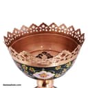 آجیل خوری میناکاری مس پرداز پایه دار نانو شده کد MJ-45