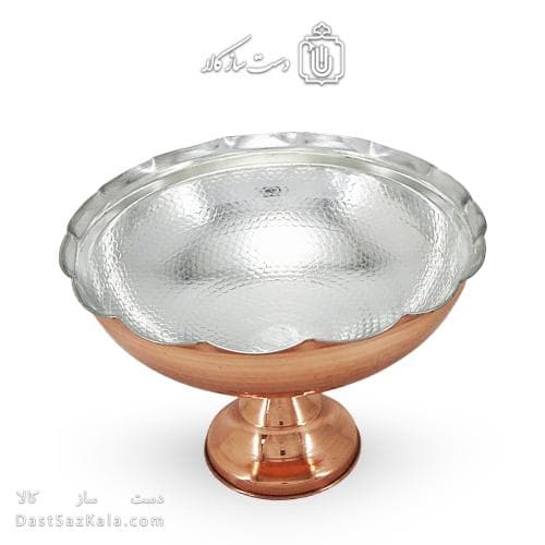 آجیل خوری مسی پایه دار زنجان مدل خورشیدی کد AAS-13