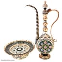 آفتابه لگن مسی الماس تراش 2 لیتری زنجان کد MJ-117