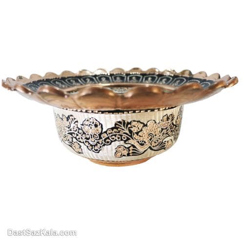 آفتابه لگن مسی الماس تراش 2 لیتری زنجان کد MJ-117