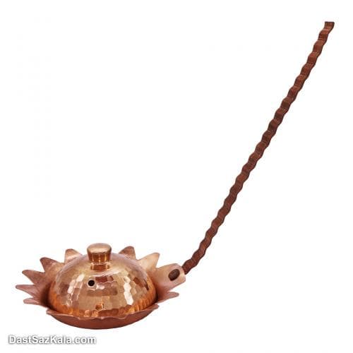 اسپند دود کن مسی دسته دار مدل خورشیدی کد PA-24