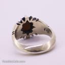 انگشتر اوپال مردانه اصل با رکاب چهار چنگ دست ساز RN-35