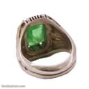 انگشتر زمرد اصل مردانه نیمه دست ساز با رکاب شیخ احمد RN-30
