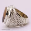 انگشتر شجر اصل مردانه با رکاب حصیری شیخ احمد زنجان کد RN-43