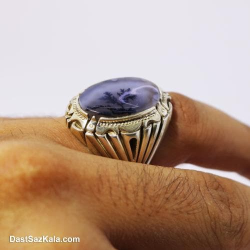 انگشتر مردانه شجر با رکاب شیخ احمد درختی کد RN-19