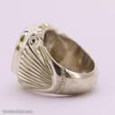 انگشتر شجر مردانه منظره با رکاب شیخ احمد طرح گلدانی کد RN-47