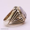 انگشتر مردانه شجر قائنات با رکاب شیخ احمد تک اشک کد RN-42