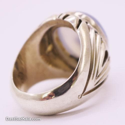 انگشتر مردانه شجر قائنات با رکاب شیخ احمد تک اشک کد RN-42