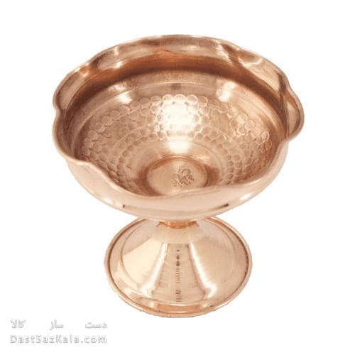 ست هفت سین و بستنی خوری مسی زنجان قطر 10سانتی 6 تایی AH-60