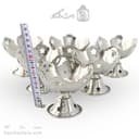 بستنی خوری مسی سفید زنجان مدل ستاره ای 8 سانتیمتری کد AH-63