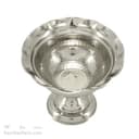 بستنی خوری مسی پایه دار سفید زنجان 11 سانتیمتری AH-76