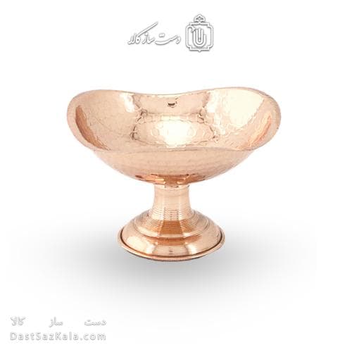 ست هفت سین و بستنی خوری مسی پایه دار سه گوش 6 عددی AH-108