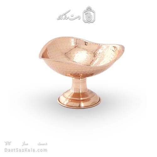 ست هفت سین و بستنی خوری مسی پایه دار سه گوش 6 عددی AH-108