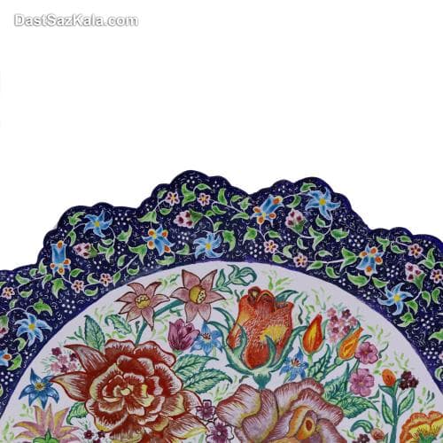 بشقاب دیوارکوب میناکاری مسی 35 سانتی کد LT-62