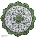 دیوارکوب میناکاری مسی 25 سانتی سبز کد LT-72