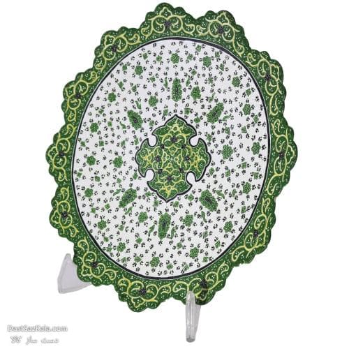 دیوارکوب میناکاری مسی 25 سانتی سبز کد LT-72