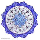 بشقاب دیوارکوب میناکاری مسی 26 سانتی کد LT-58