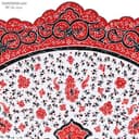 بشقاب دیوارکوب میناکاری مسی 30 سانتی کد LT-64