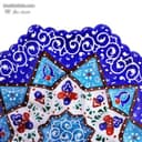 بشقاب و دیوارکوب میناکاری مسی کوچک کد LT-100