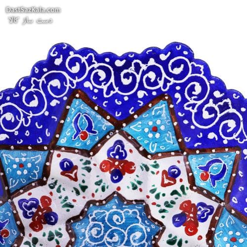 بشقاب و دیوارکوب میناکاری مسی کوچک کد LT-100