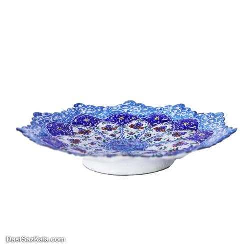 بشقاب دیوارکوب میناکاری مسی 9 سانتی کد LT-94