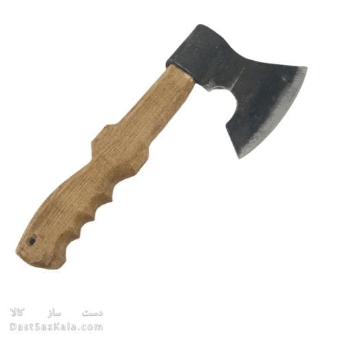 تبر دست ساز زنجان دسته چوبی 38 سانتیمتری کد MN-96