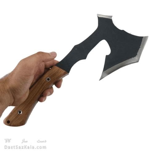 تبر سفری زنجان دسته چوبی 37 سانتیمتری کد MN-94